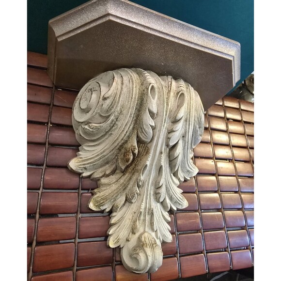 Vintage Home Interiors Ornate Rococo Wall Shelf Resin 12"x12"x6.25" #518 - Picture 3 of 7